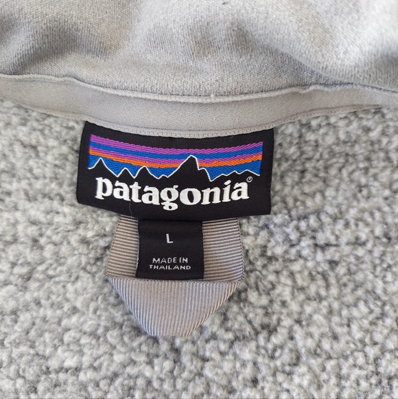 Patagonia Woman's Better Sweater 1/4 Zip Fleece Pullover Heather Gray Size Large - Picture 4 of 5